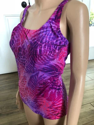 Speedo One Piece Womens  Swimwear Pink-Purple Size 8 - Image 1 of 4