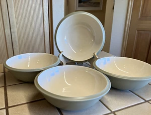 DANSK SANTIAGO 6-3/4" CEREAL SOUP BOWLS SET OF 4 SAGE GREEN - Picture 1 of 5