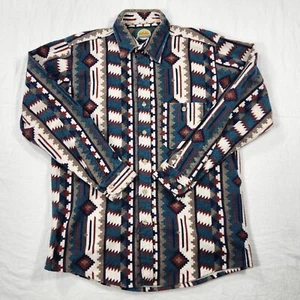 Camicia Cabelas uomo media camoscio azteco flanella sud-ovest made in USA - Foto 1 di 10