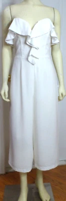 ADELYN RAE 女式无肩带全衬里连身裤,白色,尺寸 XS,全新带标签 — 第 1/4 张图片