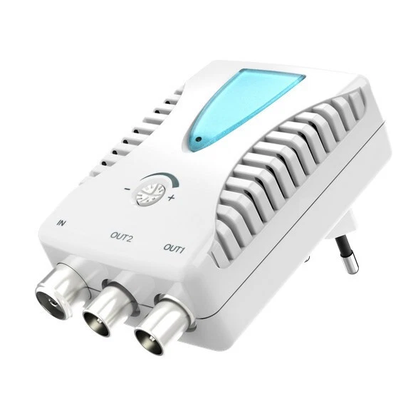 Hama BK CATV 2-Fach Verstärker 2x 22dB Antennen Zweigeräteverstärker TV Kabel DU - Bild 1 von 3