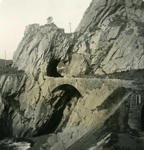 Italy Voltri Arenzano Tunnel Bridge Old Stereoview photo NPG 1900 - Picture 1 of 3