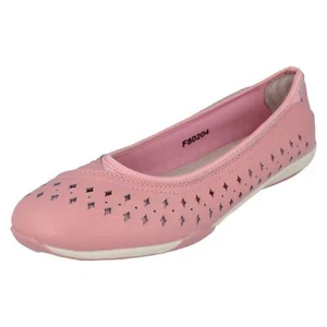 Damen F80204 Slipper Freizeit flach Leder Sommerschuhe von Down To Earth - £9,99 - Bild 1 von 9