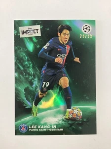 TOPPS IMPACT 2024 LEE KANG-IN PSG PARALLEL 29/99 - Imagen 1 de 2
