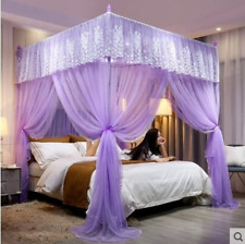 Luxury Princess Bed Curtain 3Side Canopy Netting Mosquito Net Bedding No Bracket