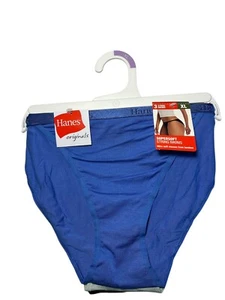 Hanes Origonals 3 String Bikini Underwear Womens XL Supersoft Blue Black Green - Picture 1 of 6