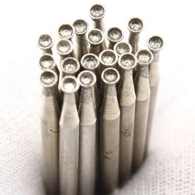 30Pcs 2 mm Diamond Grinding Bits SPHERICAL CONCAVE Head Lapidary Tools for Stone - Image 1 of 4