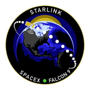 SpaceX Starlink Sticker - Round 3x3 inch - Picture 1 of 1