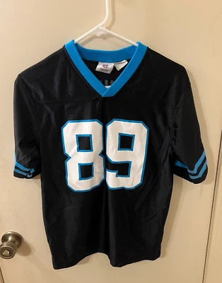 Ropa del equipo de la NFL Panthers #89 Smith camiseta/camisa negra juvenil talla M GC Foto 1 de 4