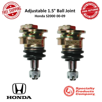SPC Front & Rear Adjustable +/- 1.5 Degree Ball Joint Pair For 00-09 Honda S2000 - Image 1 of 4