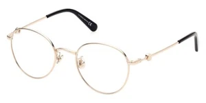Moncler ML5140-D 028 Gold Round Metal Optical Eyeglasses Frame 50-21-145 - Picture 1 of 1