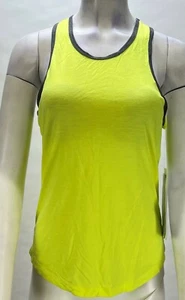 JOFIT WOMEN'S ROUCHED BACK TANK GOLF TENNIS CITRON SIZE S NWOT - Picture 1 of 3