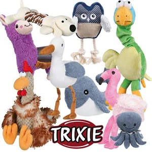 NEW Trixie Play Collection Plush & Fabric Hardwearing Dog Toys Huge Range Choice - Picture 1 of 54