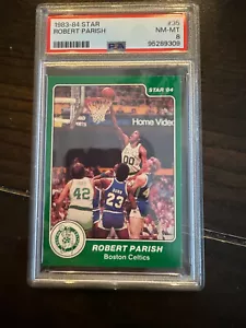 1983-84 Star #35 Robert Parish PSA 8 Mint Corners Centered Much Nicer Celtics - Picture 1 of 1