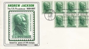 1209 1c ANDREW JACKSON - HOC caché - Imagen 1 de 1