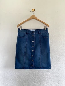 HIMMELBLAU by LOLA PALTINGER knielanger Jeans Rock Stretch 38 blau jeansblau 49€ - Bild 1 von 12