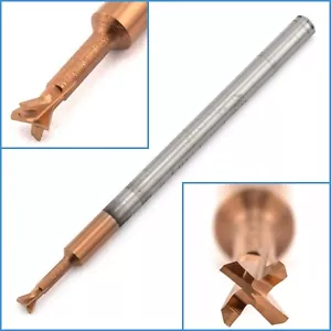 3mm 60 Degree 4 Flute Dovetail End Mill HRC58 Carbide Steel Cutter Tool Bit - Picture 1 of 5