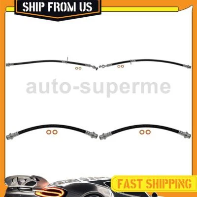 Kit manguera hidráulica freno delantero trasero 4x para Geo Prizm 1993-1997 1,8 L Foto 1 de 4