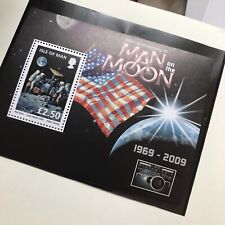 Isle of Man Mint 2009 SGMS1519 40th Ann. First Man On The Moon MNH M/S OVERPRINT
