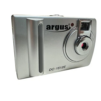 Cámara con flash digital Argus DC1512 0,1 MP plateada ligera Foto 1 de 3