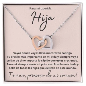 Regalo Para Hija De Papa Joya Mujer Halsband Regalo Navidad Cumpleaños Quinceañera - Bild 1 von 11