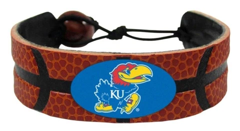 Kansas Jayhawks Classic Basketball Bracelet [NEW] NCAA Jewelry Wrist Necklace Cover