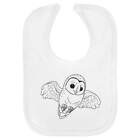 'Flying Barn Owl' Soft Cotton Baby Bib (BI00015224)