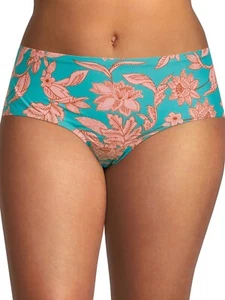 Womens Retro Mid Rise Boyshort Bikini Bottom (Size 3X) BRAND NEW W TAGS - Picture 1 of 4