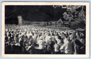 1940 ROANOKE ISLAND NC THE LOST COLONY PLAY THEATRE MANTEO VINTAGE POSTCARD - Picture 1 of 2