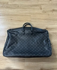 Louis Vuitton Monogram Eclipse Garment Travel Bag Gray - Picture 1 of 8