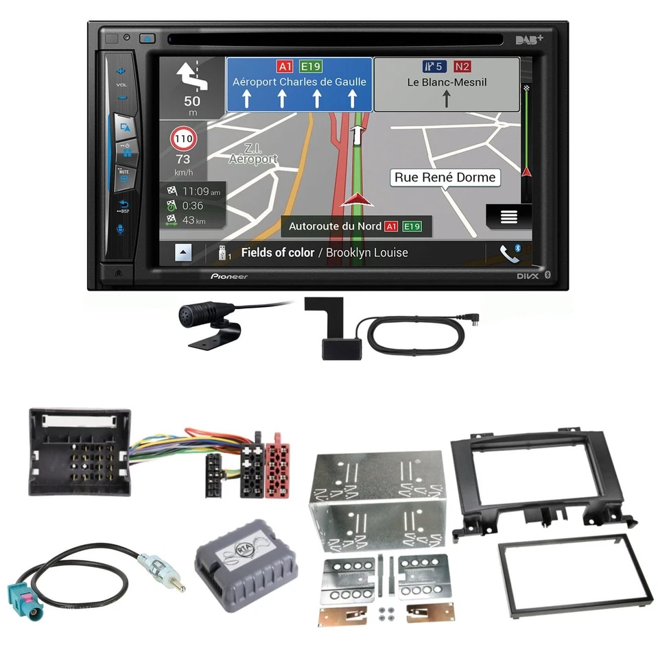 Pioneer AVIC-Z730DAB Navigation USB Einbauset für Mercedes Sprinter W906 Crafter - Bild 1 von 1