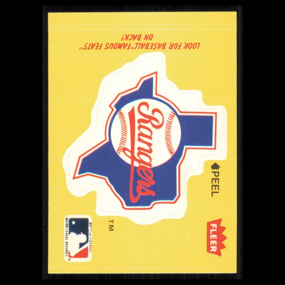 Tarjeta de béisbol Tris Speaker #6 1986 Fleer Star pegatina hazañas famosas Texas Rangers Foto 1 de 3