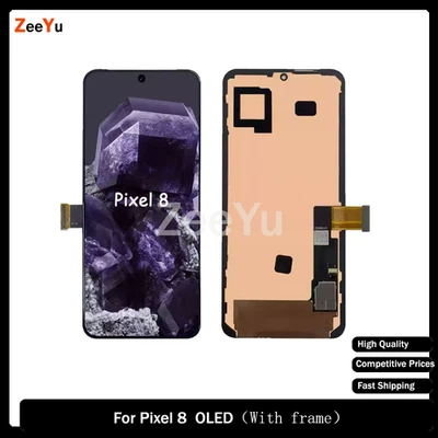 For Google Pixel 8  OLED LCD Touch Digitizer Screen Display Frame Replacement - Image 1 of 4