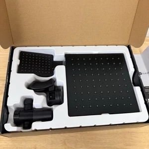 Glacier Bay Modern 1Spray Doppia Vasca Montaggio a Parete Fisso + Soffione Doccia Portatile Nero - Foto 1 di 4