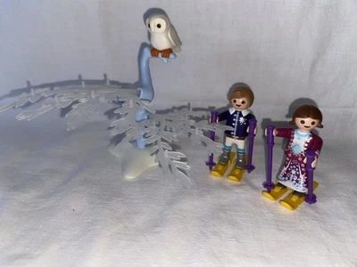 Playmobil Petits Princes Skieurs Arbre Givré Chouette Christmas Hiver Noël - Photo 1/2