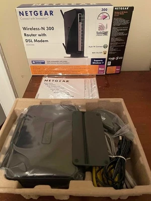 Netgear N300 Wireless ADSL2+ Modem Router DGN2200 - Image 1 of 4