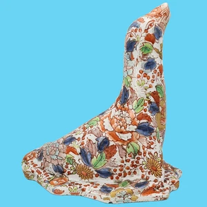 escultura estatuilla figura de león marino cerámica loza esmaltada asia - Imagen 1 de 24