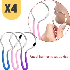 Facial, eyebrow and beard hair removal device, stainless steel, random color  X4 - Picture 1 of 10