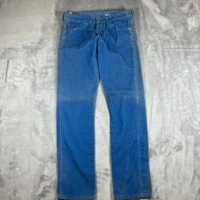 VTG Levis 502 Mens 36 Blue Corduroy Regular Tapered Button fly Size 29x32 - Image 1 of 4