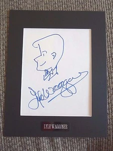 Boceto Lyle Waggoner Wonder Woman firmado autografiado mate 11x14 certificado PSA - Imagen 1 de 4