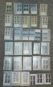 Lot 32 unused postage plate blocks 2046 3150 SPORTS Jackie Robinson FV $30.32 - Picture 1 of 3