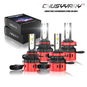 For Cadillac SRX 2010-2016 -4X Combo LED Headlight high / low beam Bulbs 6000k - Picture 1 of 16