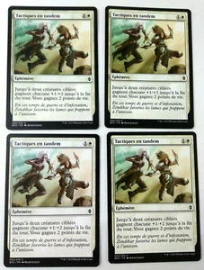 MTG Magic Playset 4x Tactical IN Tandem Zendikar French Version Condition EXC - Picture 1 of 2