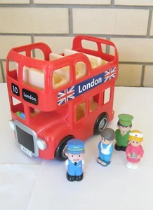 ELC Happyland Red London Double Decker Bus Early Learning Centre + 1 figure - Picture 1 of 6