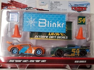 Disney Pixar Cars RYAN "INSIDE" LANEY & HERB CURBLER 8 Pieces Included New 2022