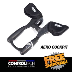 Controltech Triathlon Aero Cockpit 31.8mm Alloy Bicycle Arm Rest TT Handlebar - Picture 1 of 6