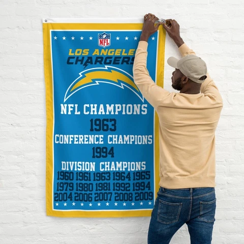 Premium Flag Los Angeles Chargers 3x5 ft Banner NFL Football Division Champions Cover