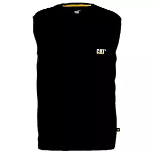 Caterpillar Men Trademark Sleeveless Pocket Tee T Shirt - Picture 1 of 19