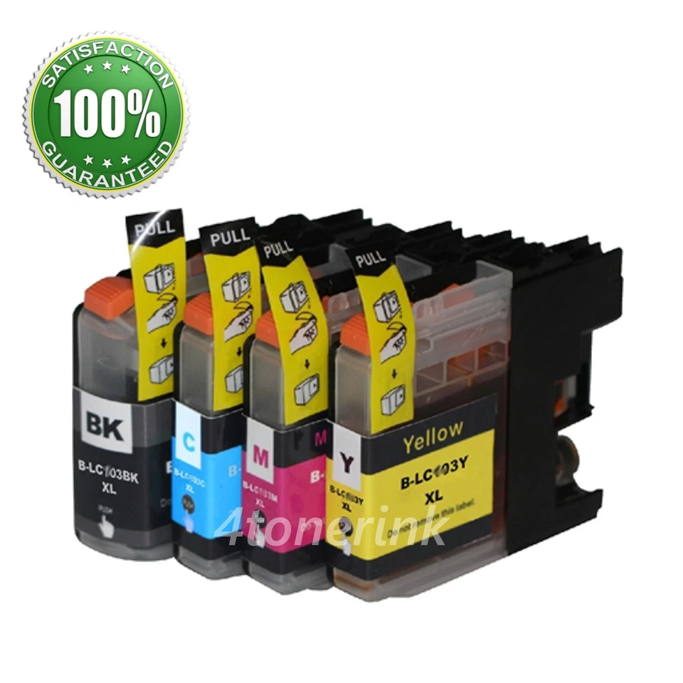 4pk New LC203XL LC-203 XL Ink Set  For Brother MFC-J460DW MFC-J480DW MFC-J485DW - Image 1 of 1