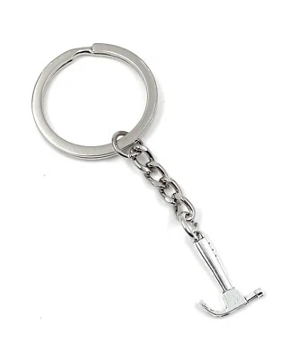 Portachiavi Argento Metallo Hammer zimmermann Piccolo Strumento - Immagine 1 di 4